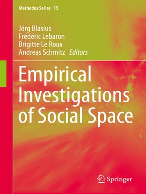 cover image of Empirical Investigations of Social Space